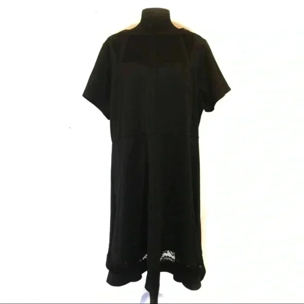 Lane Bryant Womens NWT Black Lace Dress